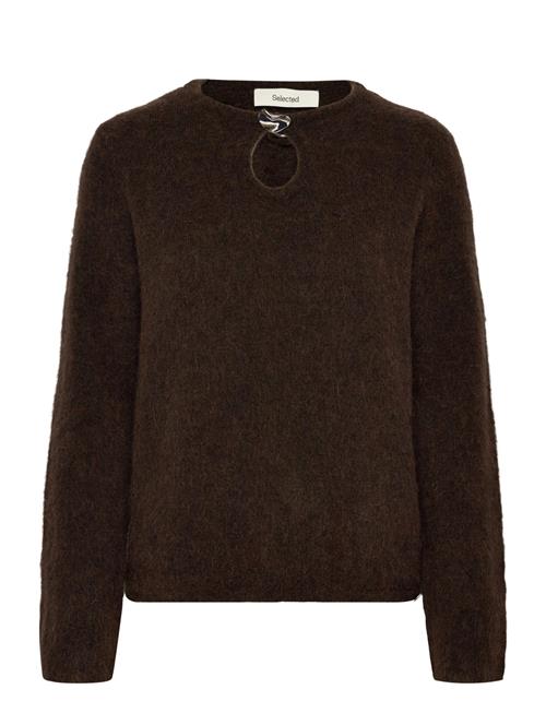 Selected | Slflulu Brushed Ls Knit Keyhole O-Neck | S