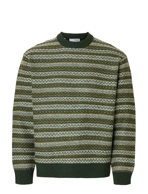Selected | Slhrevy Ls Knit Relaxed Jac Crew Neck | XXL