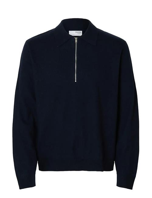 Selected | Slhtray Merino Brushed Relaxed Zip Polo | M