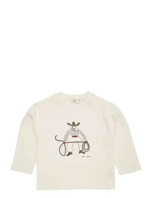 Copenhagen Colors | Ls T-Shirt W. Cowboy Print+Emb. | 110