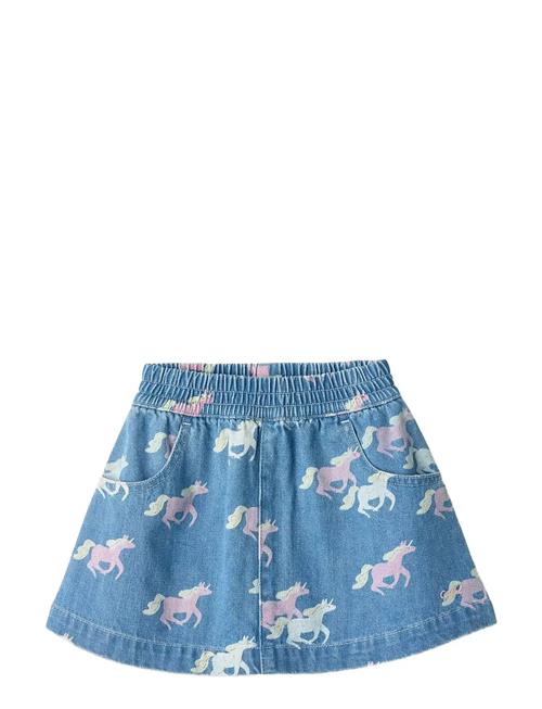 Copenhagen Colors | Organic Denim Skirt W. Unicorn Print | 92