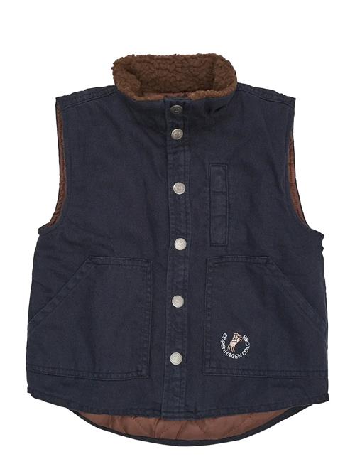 Copenhagen Colors | Twill Vest W. Sherpa Collar | 128