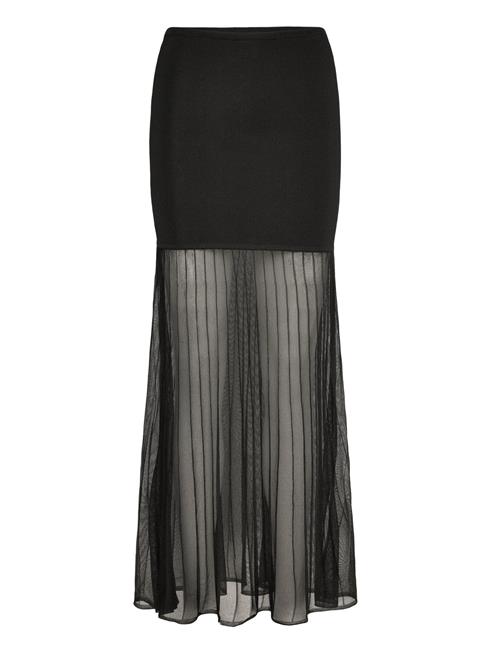 Malina | Calina Sheer Knitted Maxi Skirt | L
