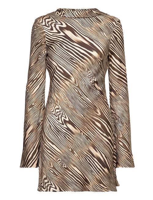 Malina | Cezanne Low Back Satin Mini Dress | 38