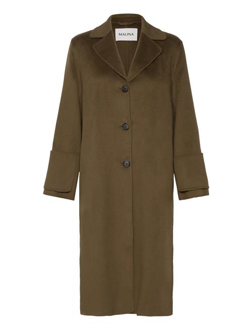 Malina | Elelia Cuff Detailed Wool Cashmere Silk Coat | 40