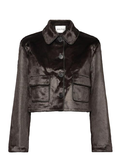 Malina | Seressa Faux Pony Hair Boxy Jacket | 38