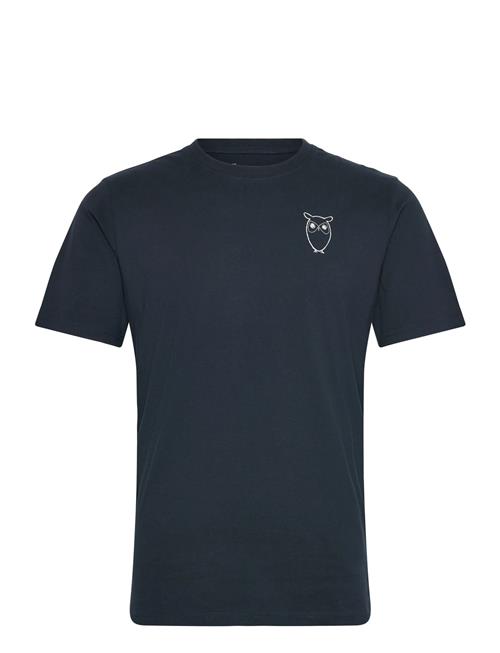 Knowledge Cotton Apparel | Alder Owl Chest Print Tee - Gots/Ve | S