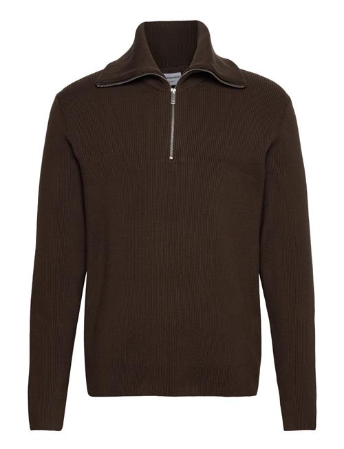 Lindbergh | Half Zip Rib Knit W. Oversized Col | M