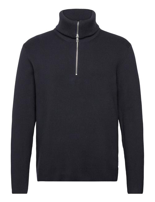 Lindbergh | Half Zip Rib Knit W. Oversized Col | L