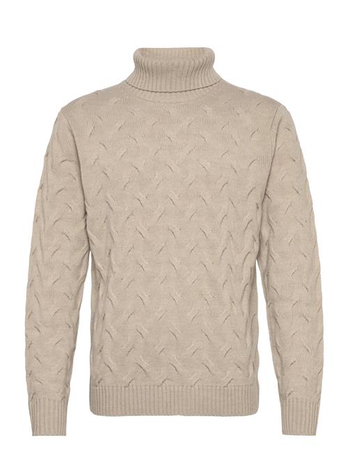 Lindbergh Black | 1927 Merino Blend Texture Roll Neck | S