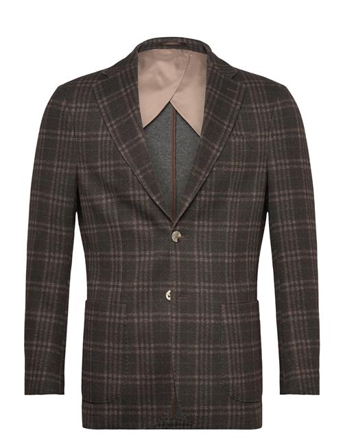 Lindbergh Black | Superflex Half Lined Check Blazer | 52