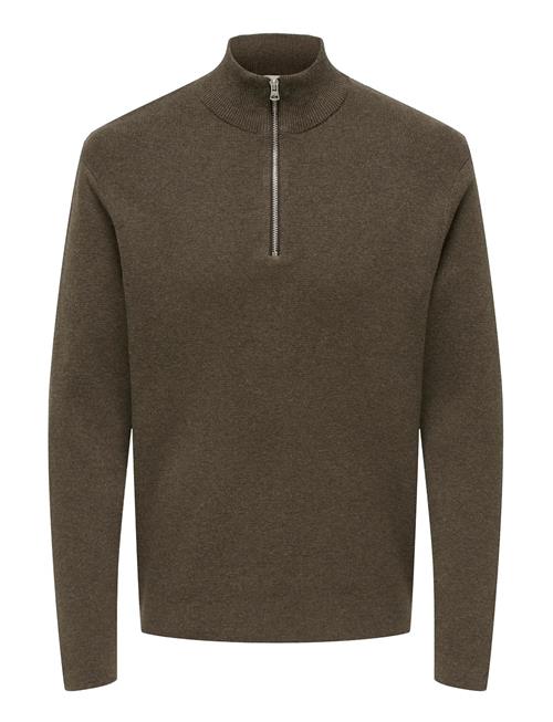 ONLY & SONS | Onsting Life Reg Half Zip Knit Noos | XS