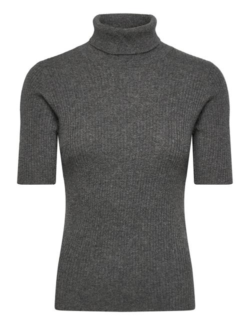 Davida Cashmere | Turtleneck Rib T-Shirt | L