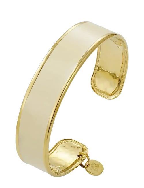 Bud to rose | Envy Enamel  Bangle Ivory/Gold | ONE SIZE