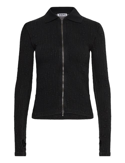 Hope | Lyra Zip Cardigan Faded Black Interlock-34 | 34
