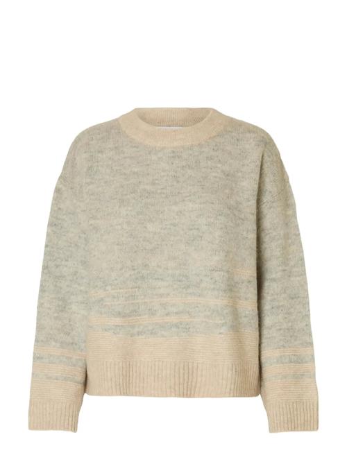 Selected | Slfalva Ls Knit Structure O-Neck | L