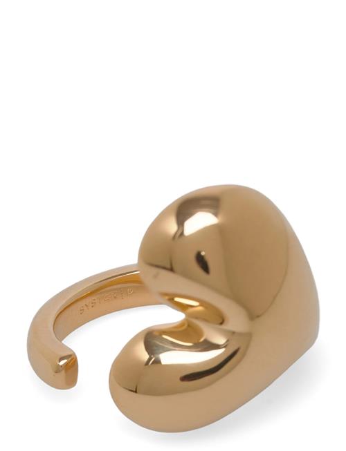 Syster P | Bolded Heart Ring Gold | 6