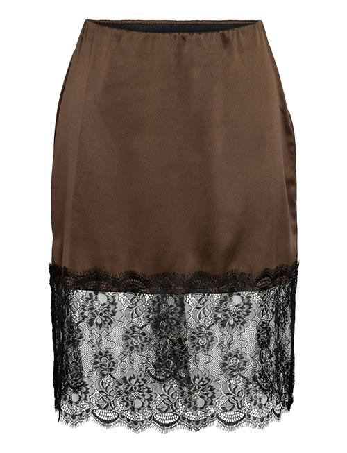 NOISY MAY | Nminferno Mw Short Satin Lace Skirt | L