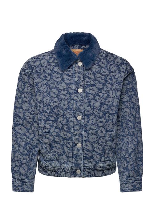 Levi's | Levi's® Fur Collar Leopard Oversized Trucker Jacket | 152 CM