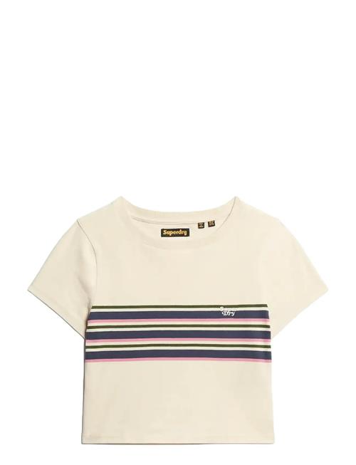 Superdry | Vintage Stripe Crop Tee | 14