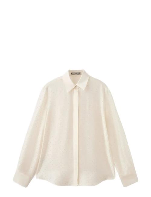Mango | Satin Shirt With Rhinestones | M