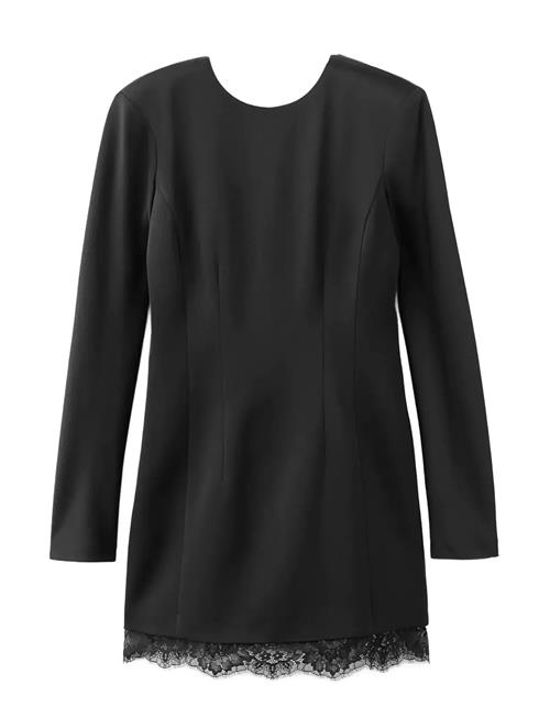 Mango | Open-Back Dress With Lace Trim Hem | XL