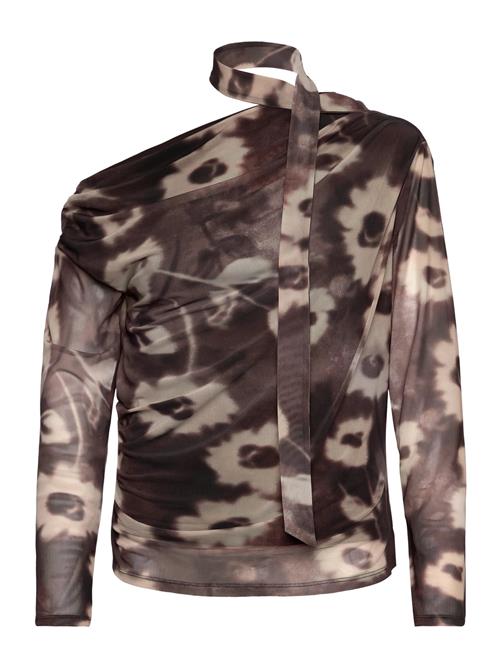 Mango | Floral-Print T-Shirt With Scarf | S