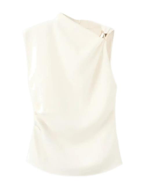 Mango | Asymmetrical Blouse With Metallic Detail | M