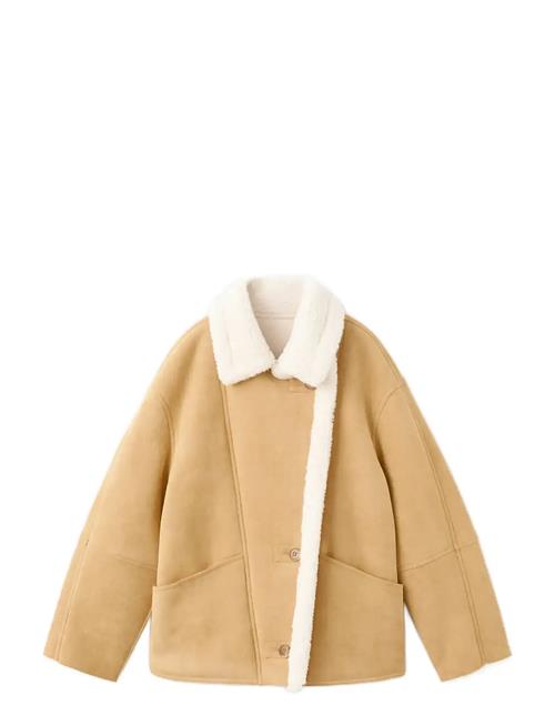 Mango | Suede-Effect Jacket With Shearling Collar | S
