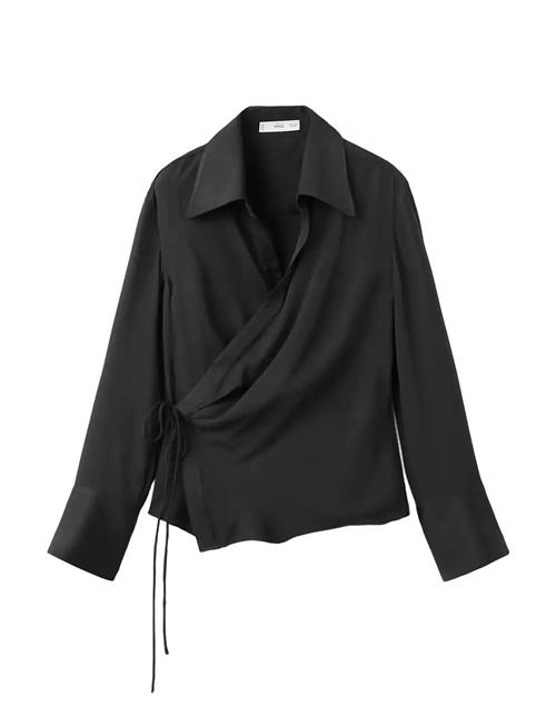 Mango | Cross-Over Satin Blouse | XS