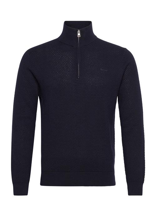 GANT | Textured Cotton Merino Half Zip | L