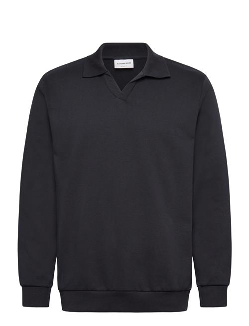 Lindbergh | Sweat V-Neck Polo L/S | XXL