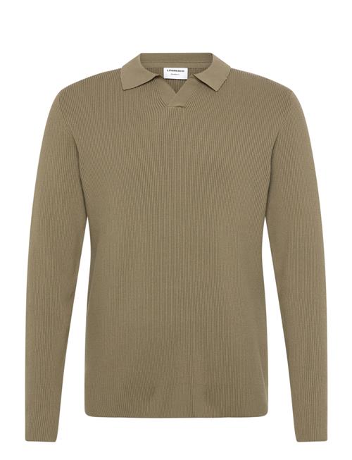 Lindbergh | Rib Knitted L/S V-Neck Polo | S