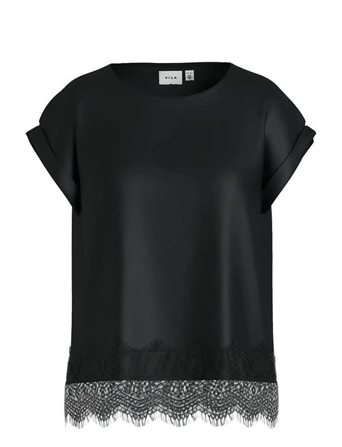 Vila | Viellette S/S Full Satin Lace Top - Noos | 34