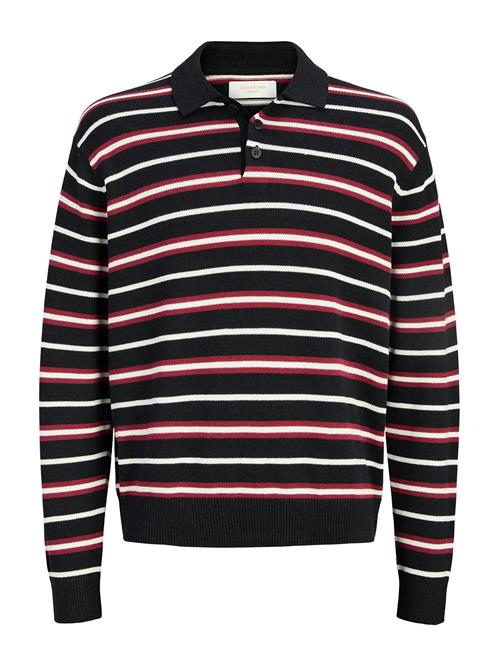Jack & Jones | Jorargos Knit Stripe Polo Styd Aw25 | XXL