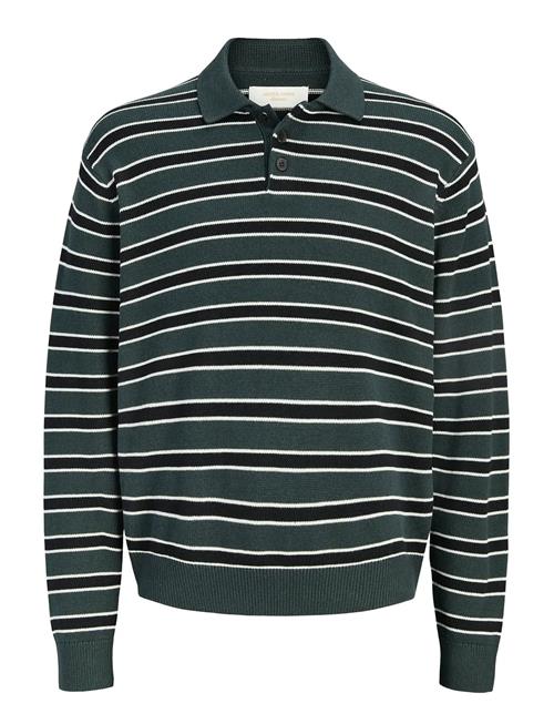 Jack & Jones | Jorargos Knit Stripe Polo Styd Aw25 | XXL