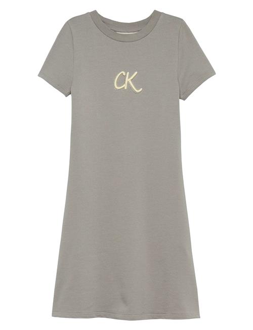 Calvin Klein | Metallic Print Ls A-Aline Dress | 164
