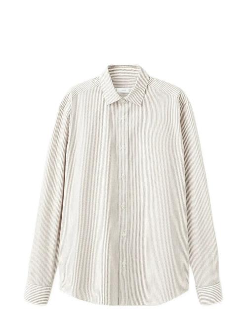 Mango | Regular Fit Striped Cotton Shirt | XL
