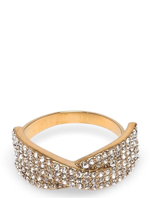 Pilgrim | Shea Crystal Ring Gold-Plated | ONE SIZE