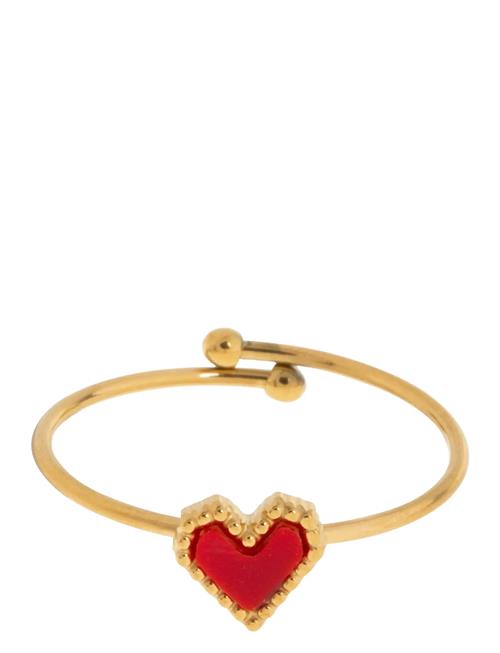 Timi of Sweden | Sarah - Red Heart Ring Stainless Steel | 53