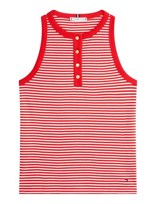 Tommy Hilfiger | Gold Button Henley Top | M