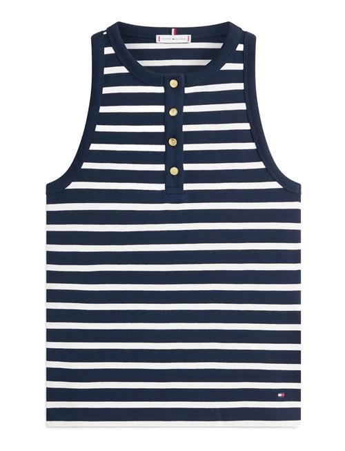 Tommy Hilfiger | Gold Button Henley Top | M