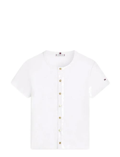 Tommy Hilfiger | Gold Button Slim Ss Tee | XS