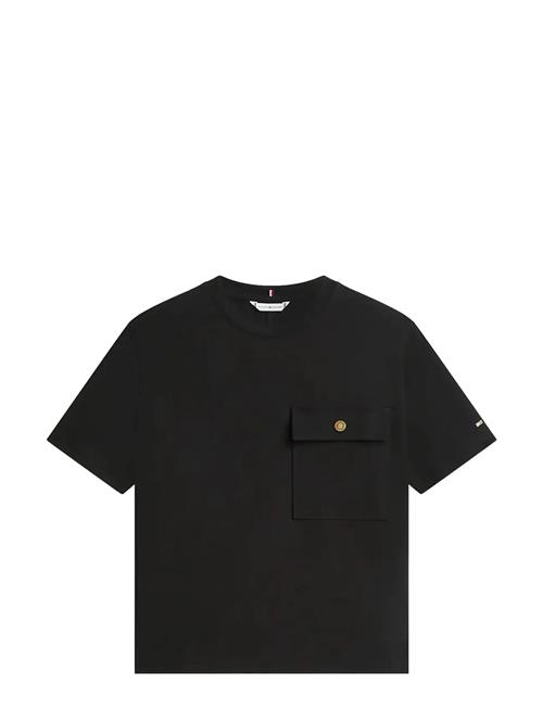 Tommy Hilfiger | Gold Button Long Ss Tee | S
