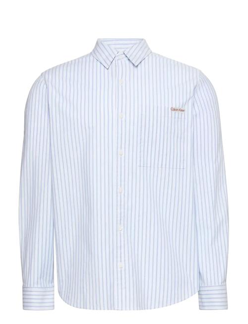 Calvin Klein Jeans | Ls Yd Stripe Oxford Classic Shir | L
