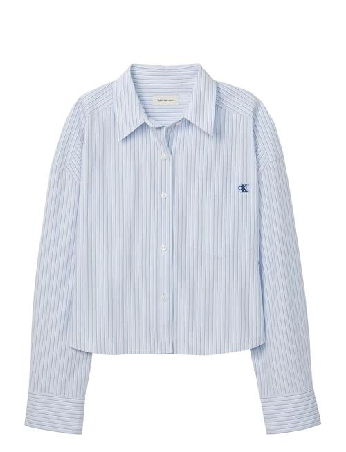 Calvin Klein Jeans | Yarndye Cotton Poplin Cropped Sh | S