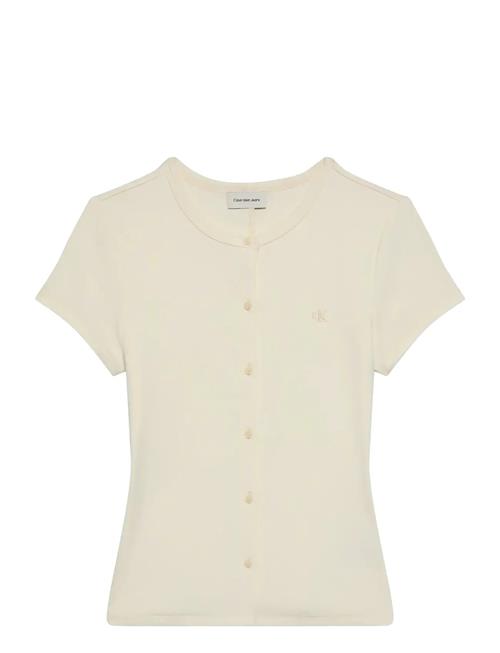Calvin Klein Jeans | Ss 1X1 Refined Rib Button Up Cre | S