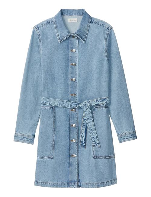Calvin Klein Jeans | Belted Denim Mini Dress Coastal | XS