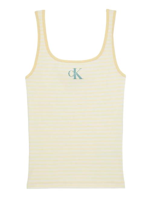 Calvin Klein Jeans | Striped Monologo Scoop Nk Rib Ta | XS