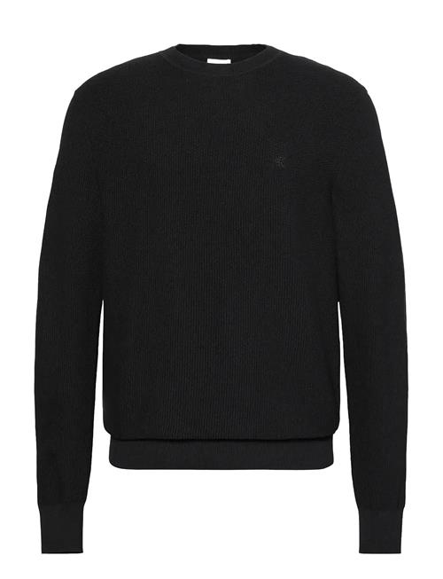 Calvin Klein | Ls Textured Cotton Crewnk Sweate | XL